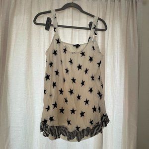 Lane Bryant Off White Star Swing Sleeveless Tank Top 14